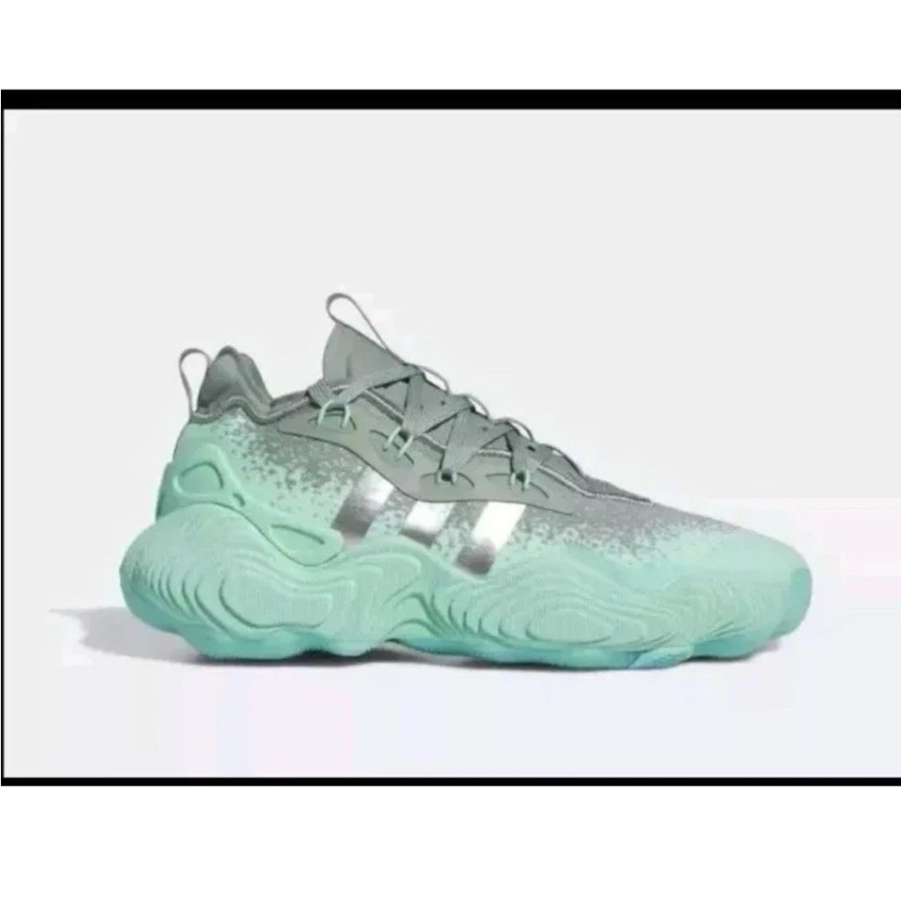 Size 6 Adidas Trae Young 3 Jade Pulse Men Mint Silver Basketball Shoes IG0680